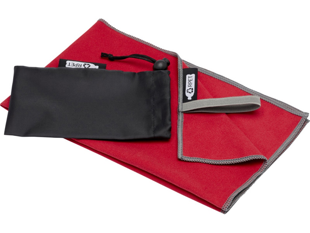 Сверхлегкое быстросохнущее полотенце Pieter 30x50см (красный)  (Изображение 1)