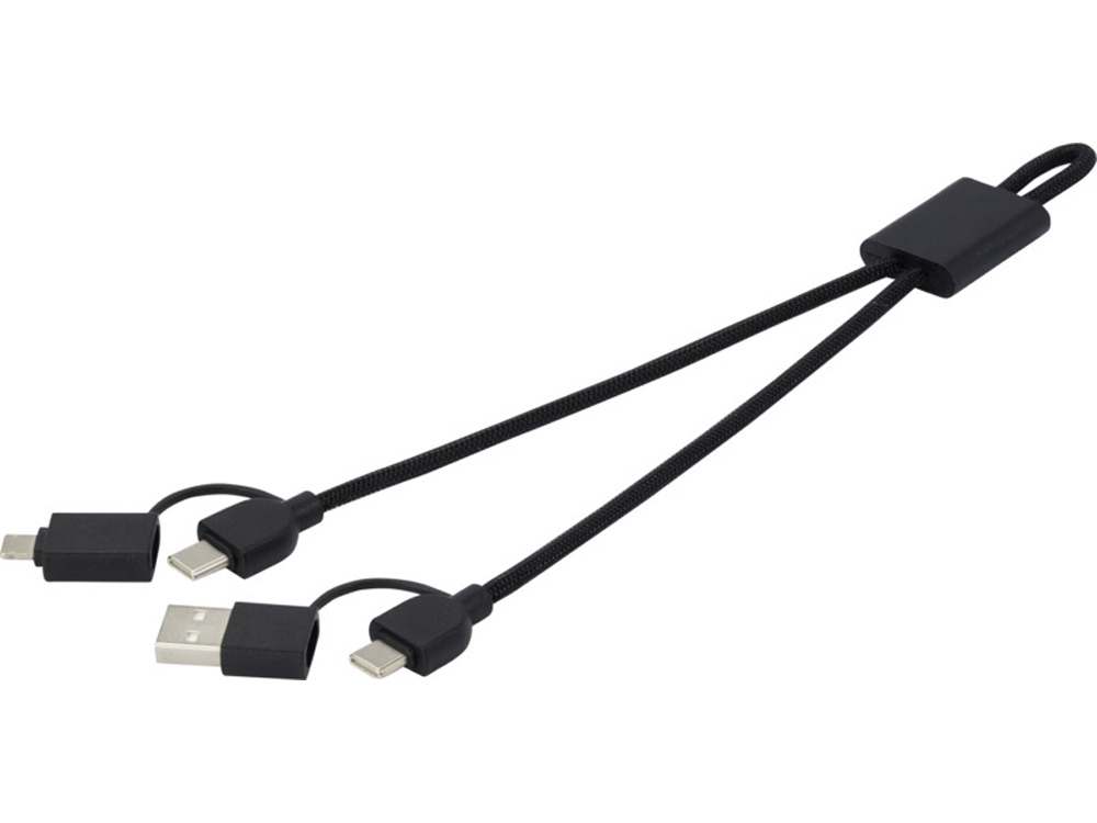 Кабель для быстрой зарядки Connect 6 в 1 из переработанного алюминия, 45 Вт (Изображение 4)