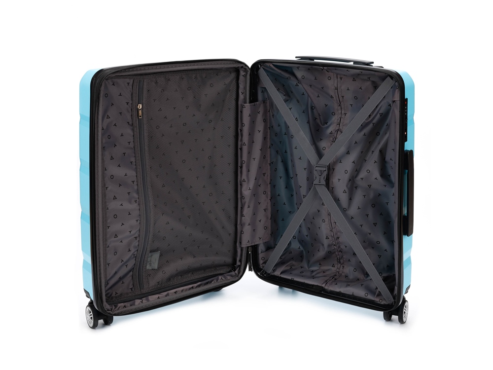 Чемодан В Отпуск, 55 л (голубой) M (Изображение 2)