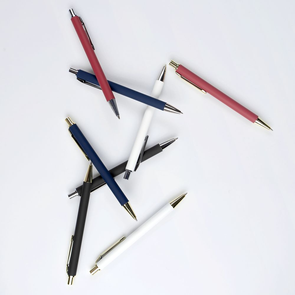 Ручка шариковая Lobby Soft Touch Gold, черная (Изображение 6)