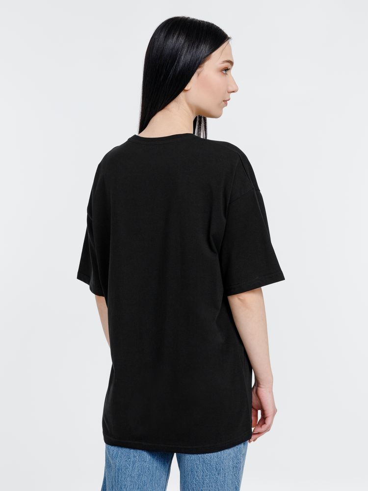 Футболка оверсайз унисекс Big Haul, черная, размер L (Изображение 9)