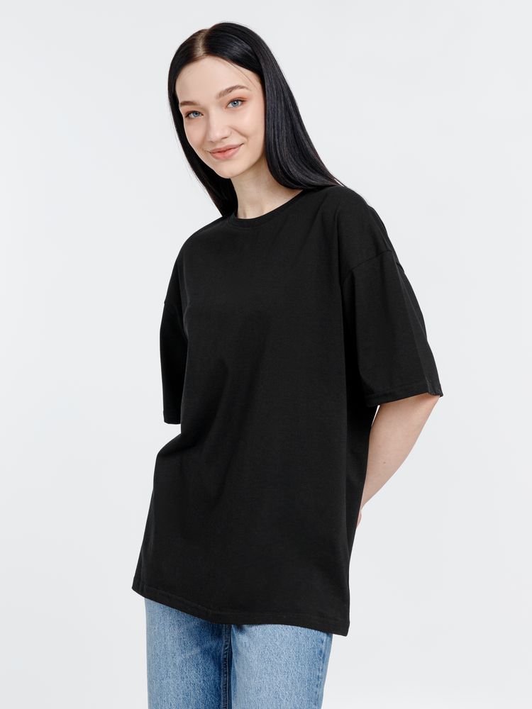 Футболка оверсайз унисекс Big Haul, черная, размер XL (Изображение 8)