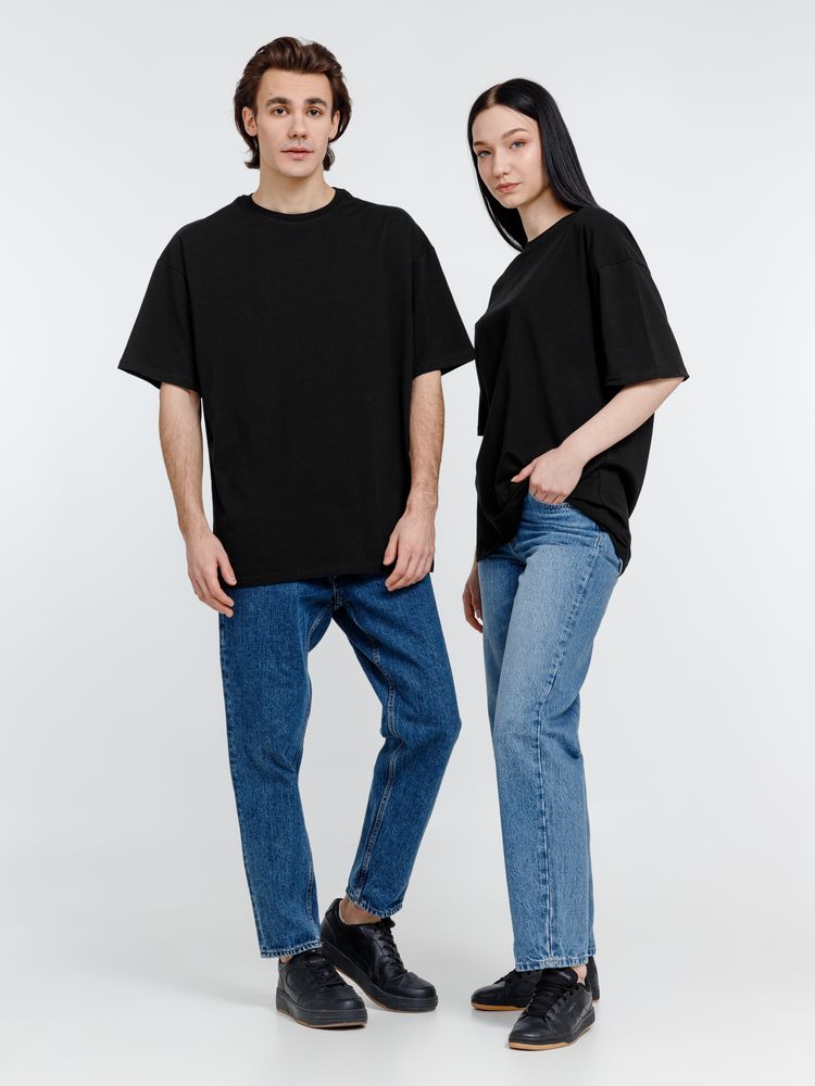 Футболка оверсайз унисекс Big Haul, черная, размер XL (Изображение 11)