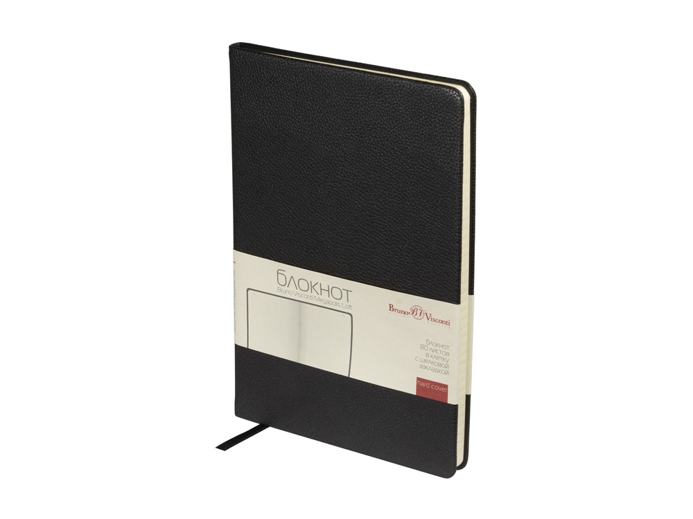 Блокнот А5 Megapolis Loft (черный) 