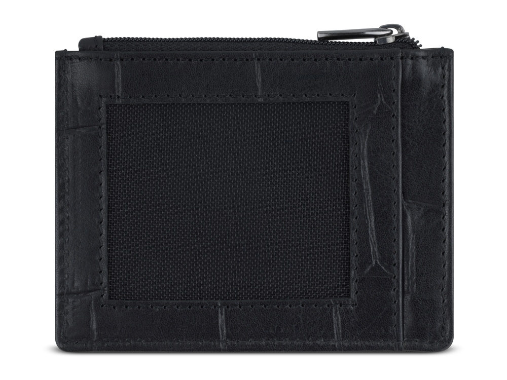 Портмоне для кредитных карт BUGATTI Nevio, чёрный, воловья/полиэстер, 12,5х2,5х9,3 см (Изображение 5)