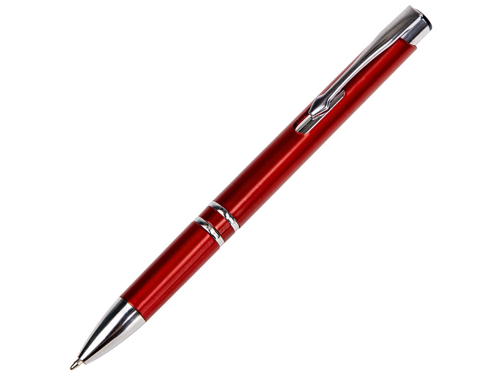 Ручка пластиковая шариковая Legend Plastic (красный)  (Изображение 1)