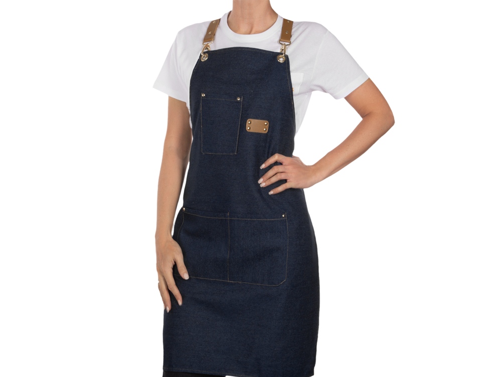 Джинсовый фартук с карманами Fry (Изображение 7)