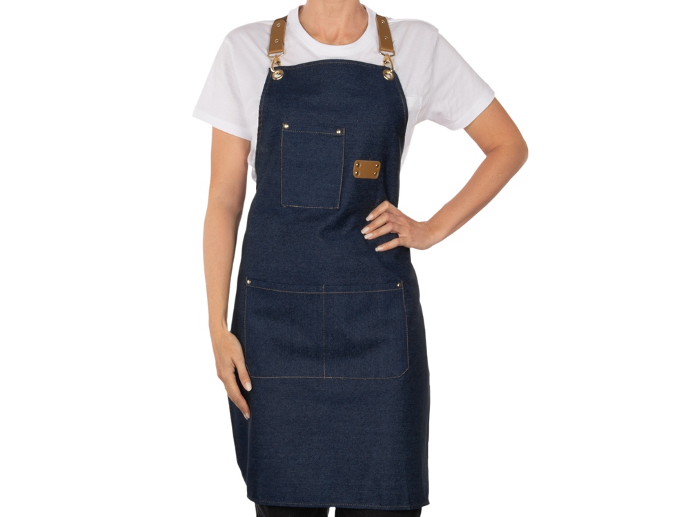 Джинсовый фартук с карманами Fry (Изображение 8)