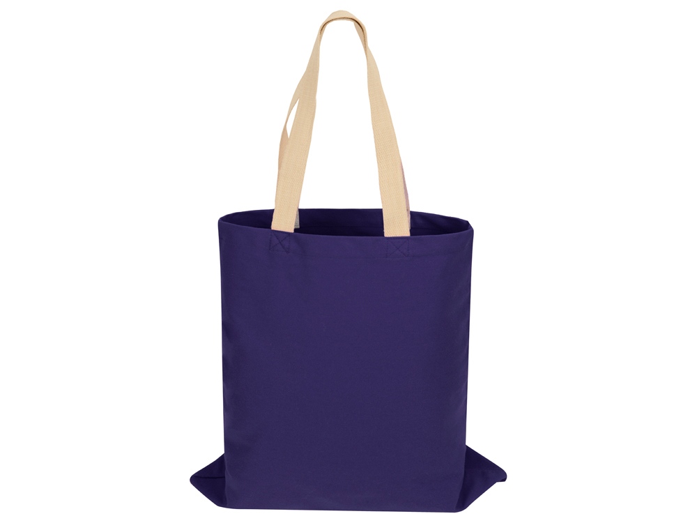 Сумка для шопинга Steady хлопковая с парусиновыми ручками, 260 г/м2 (синий)  (Изображение 3)