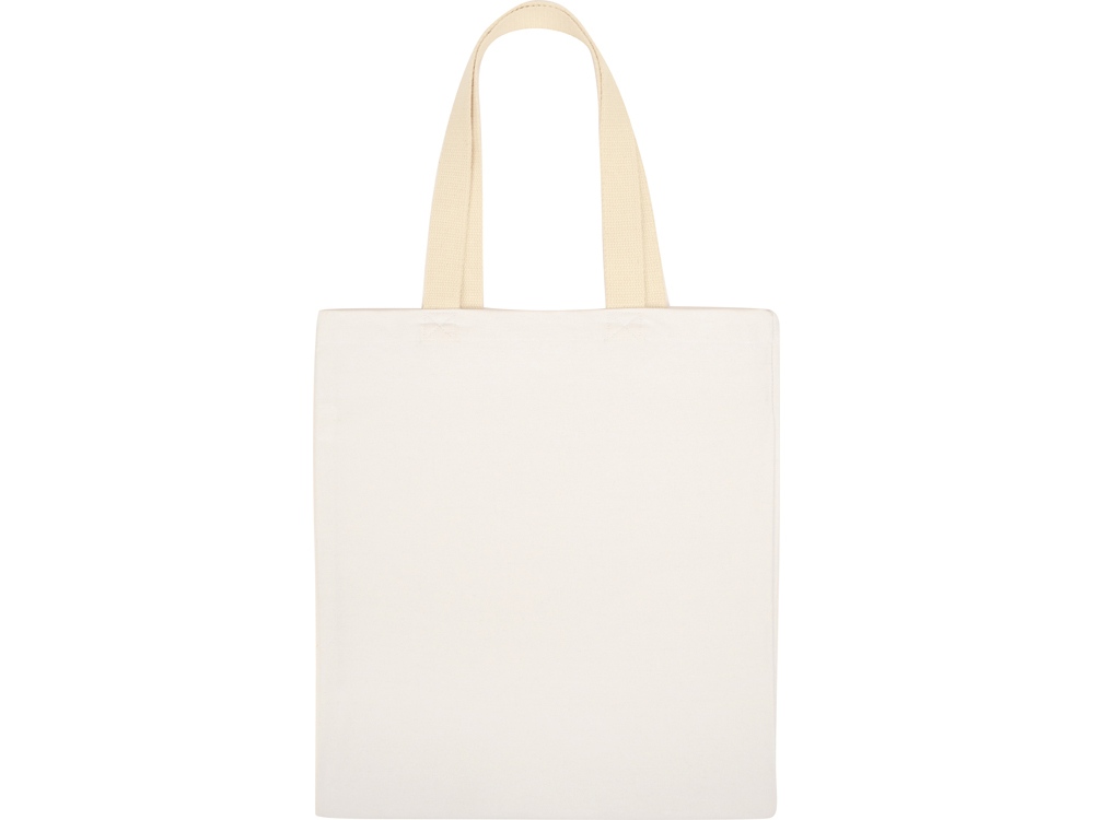 Сумка для шопинга Steady хлопковая с парусиновыми ручками, 260 г/м2 (белый)  (Изображение 4)