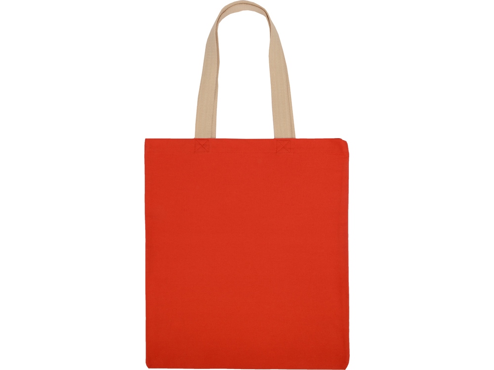 Сумка для шопинга Steady хлопковая с парусиновыми ручками, 260 г/м2 (красный)  (Изображение 5)
