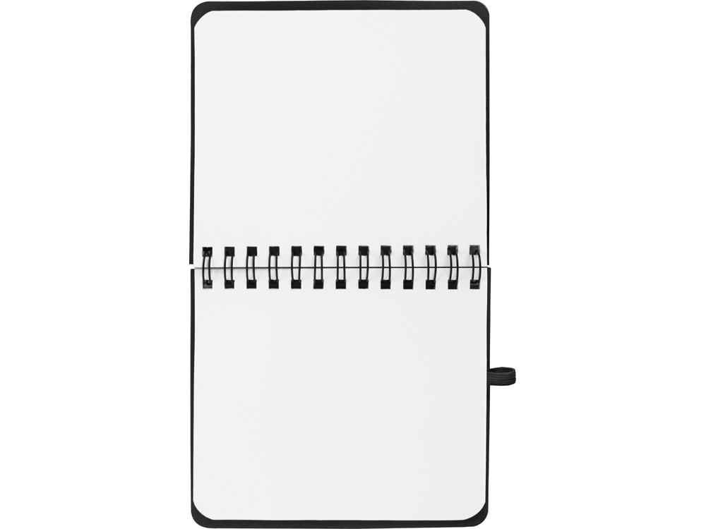 Блокнот А6 Журналист с ручкой, черный (Р) (Изображение 4)