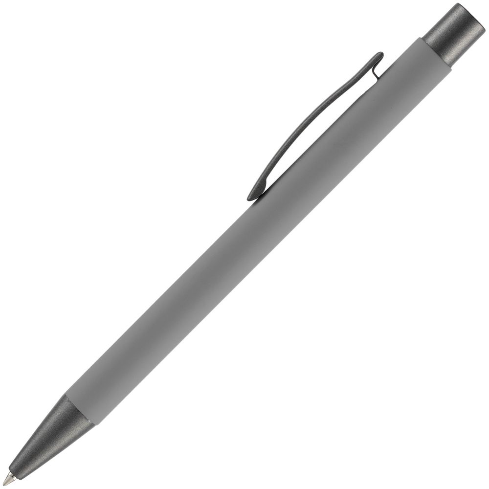 Ручка шариковая Atento Soft Touch, серая (Изображение 2)