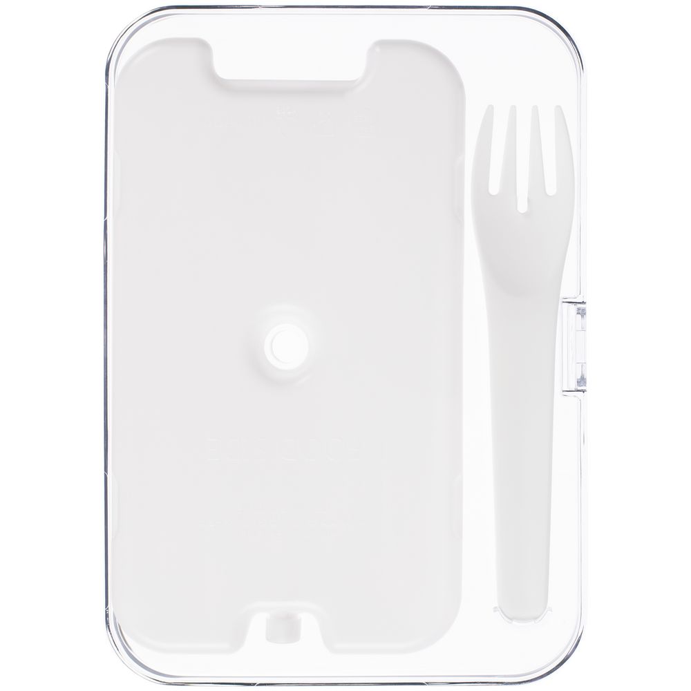 Ланчбокс Cibus с аккумулятором холода, белый с черным (Изображение 5)