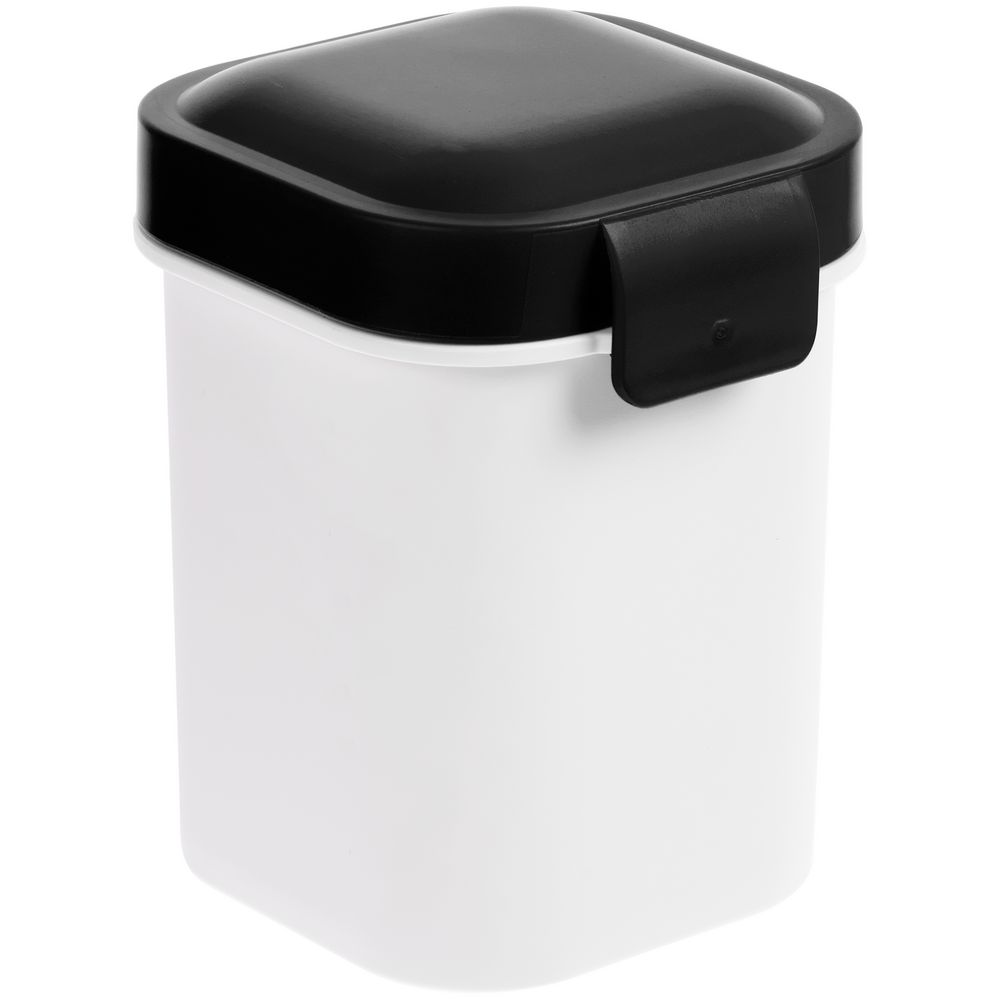 Ланчбокс для снеков Lunch Crunch, белый с черным (Изображение 1)