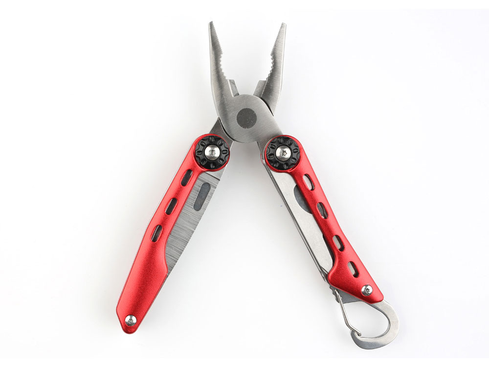 Мультитул Stinger, 108x35 мм, 10 функций, нержавеющая сталь, красный, в комплекте нейлоновый чехол (Изображение 2)
