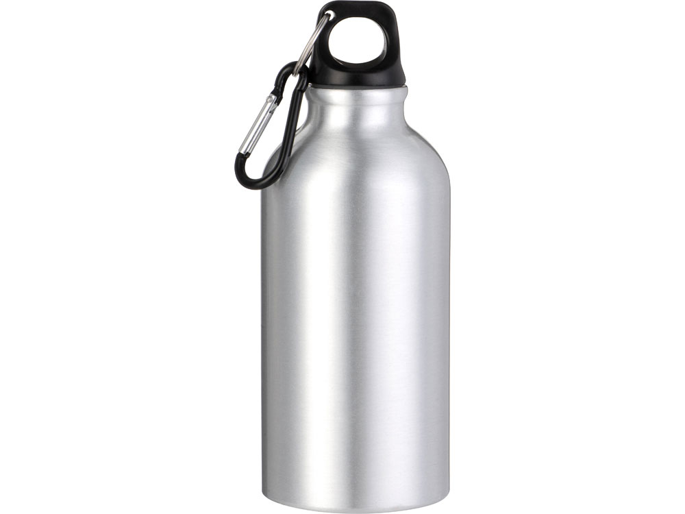 Бутылка Hip S с карабином 400мл, серебристый (Изображение 3)