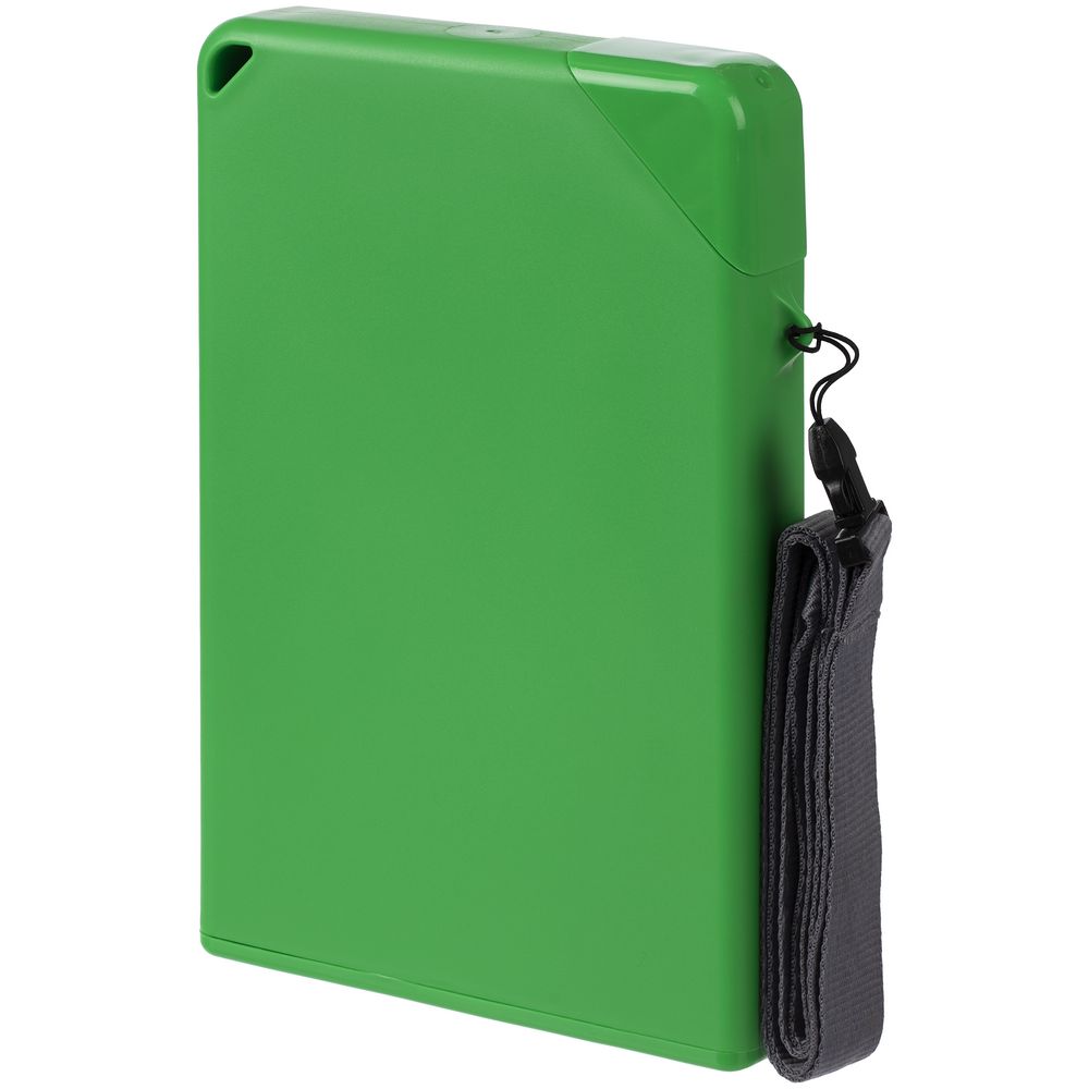 Плоская бутылка для воды Flacon, зеленая (Изображение 4)