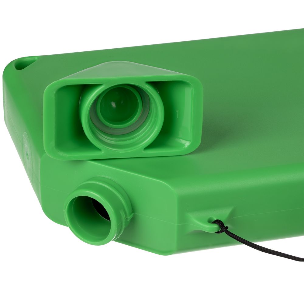 Плоская бутылка для воды Flacon, зеленая (Изображение 6)