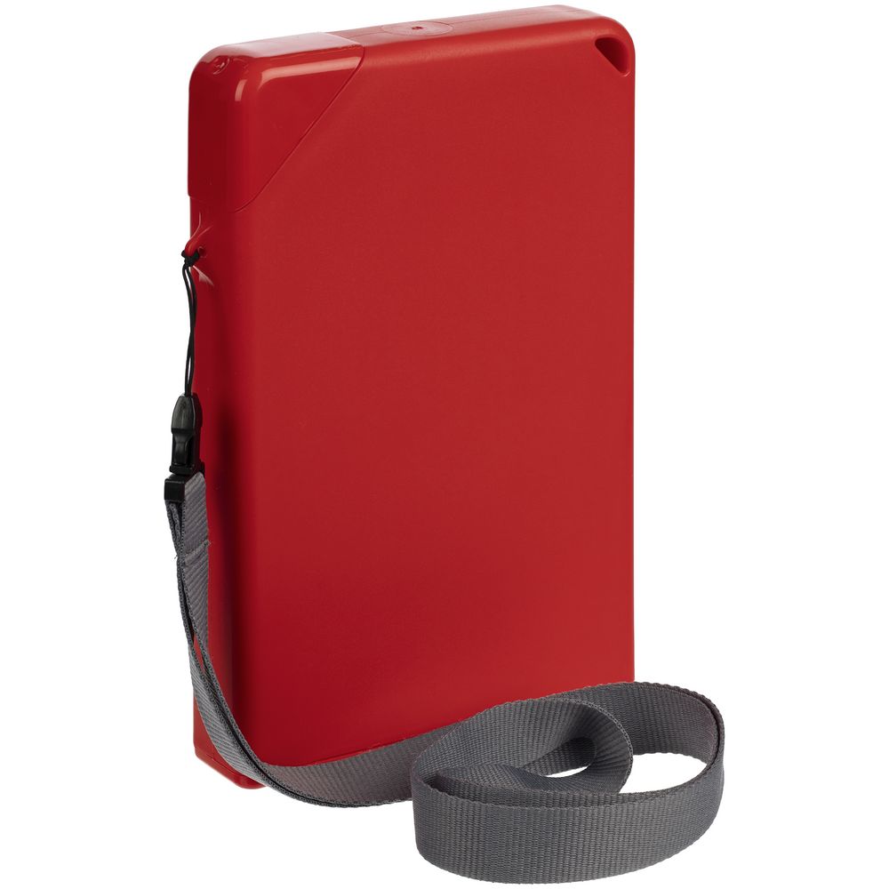 Плоская бутылка для воды Flacon, красная (Изображение 1)