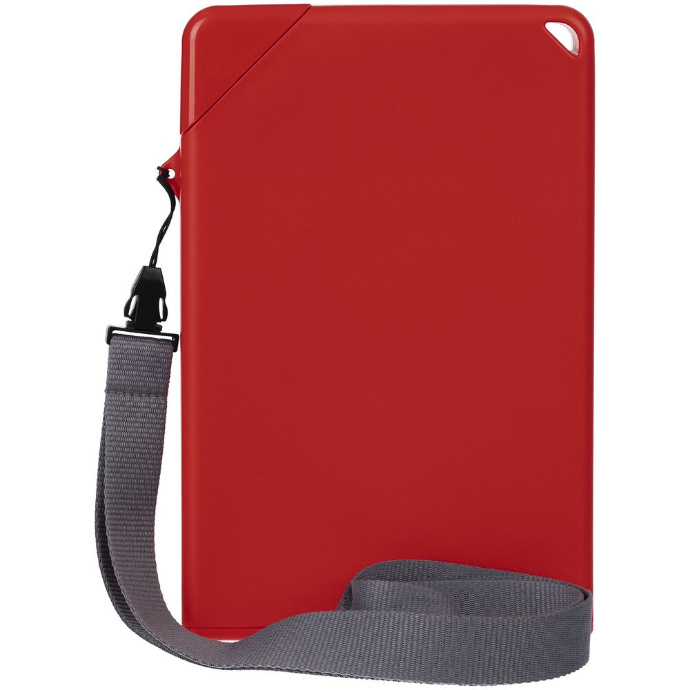 Плоская бутылка для воды Flacon, красная (Изображение 2)