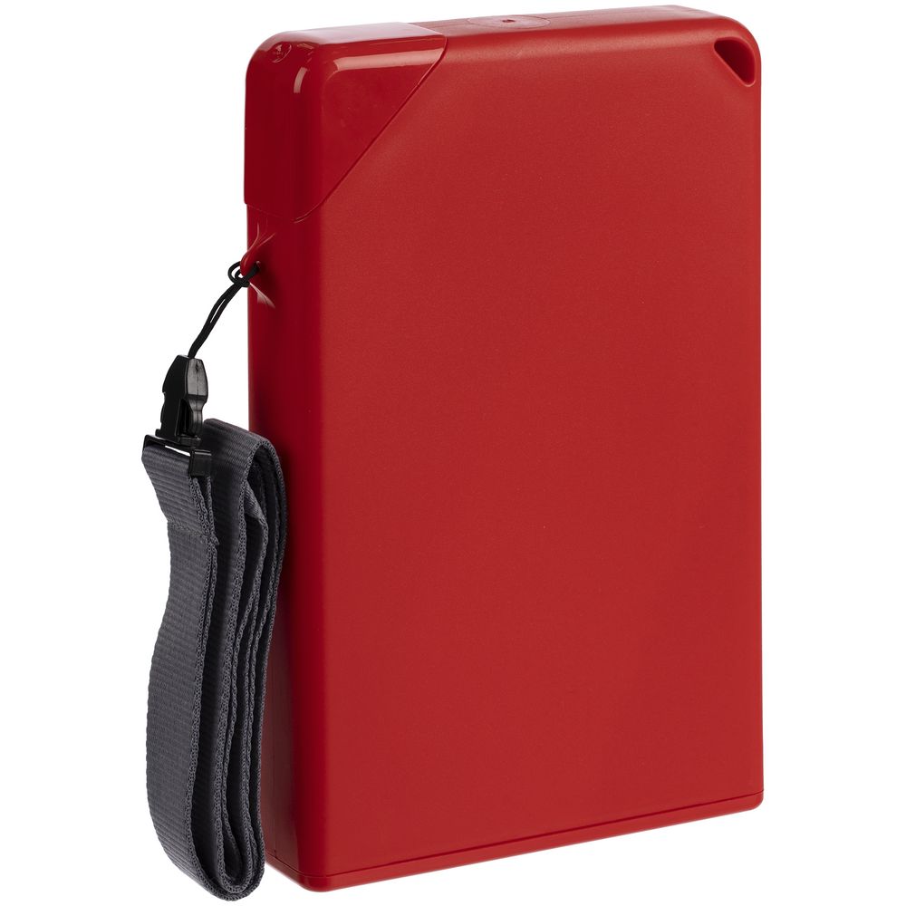 Плоская бутылка для воды Flacon, красная (Изображение 3)