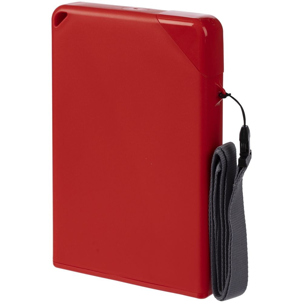 Плоская бутылка для воды Flacon, красная (Изображение 4)