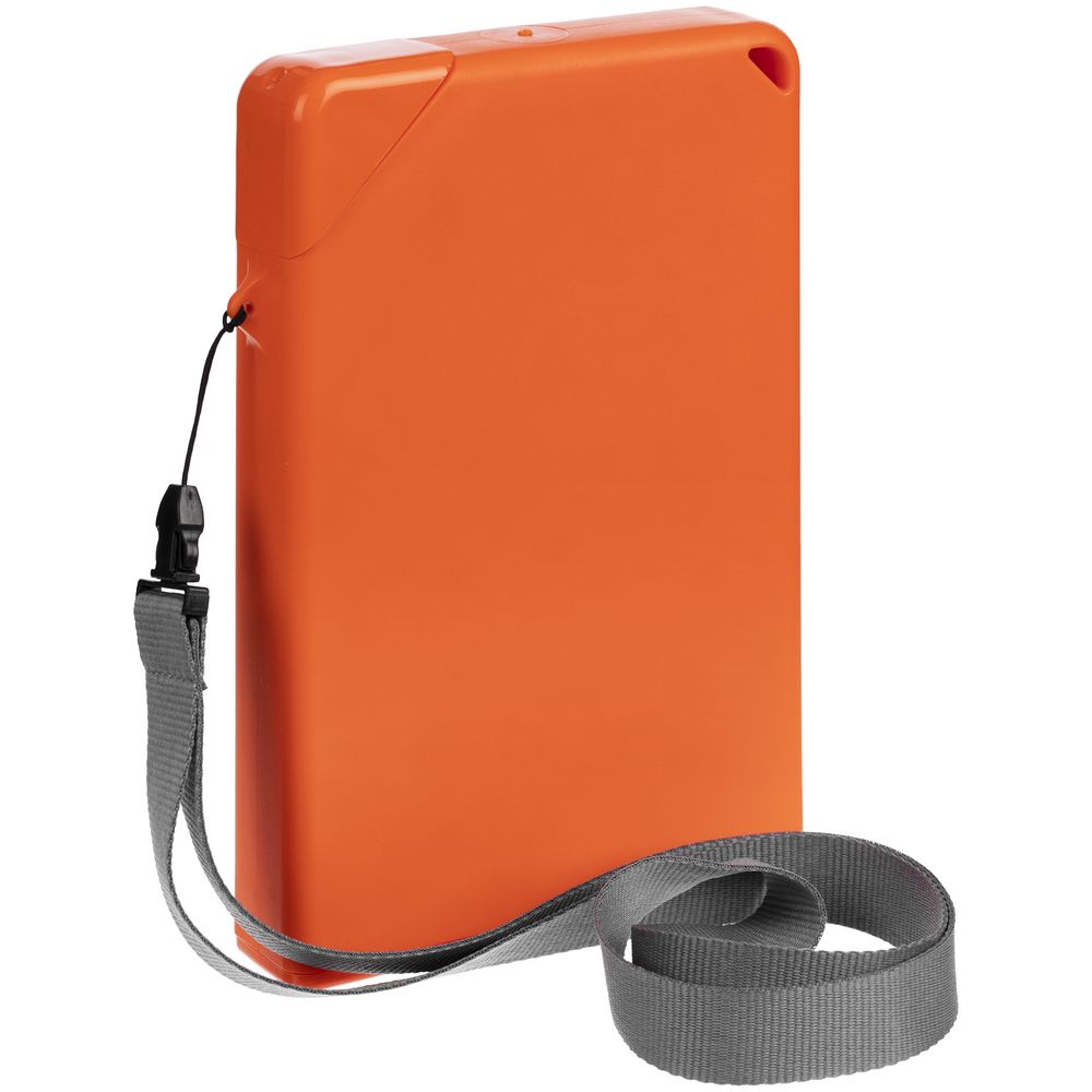 Плоская бутылка для воды Flacon, оранжевая (Изображение 1)