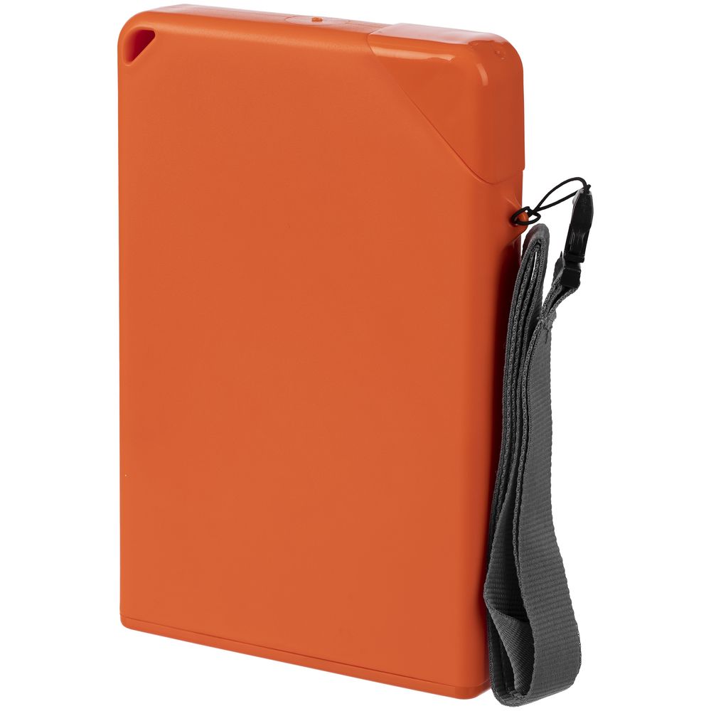 Плоская бутылка для воды Flacon, оранжевая (Изображение 3)