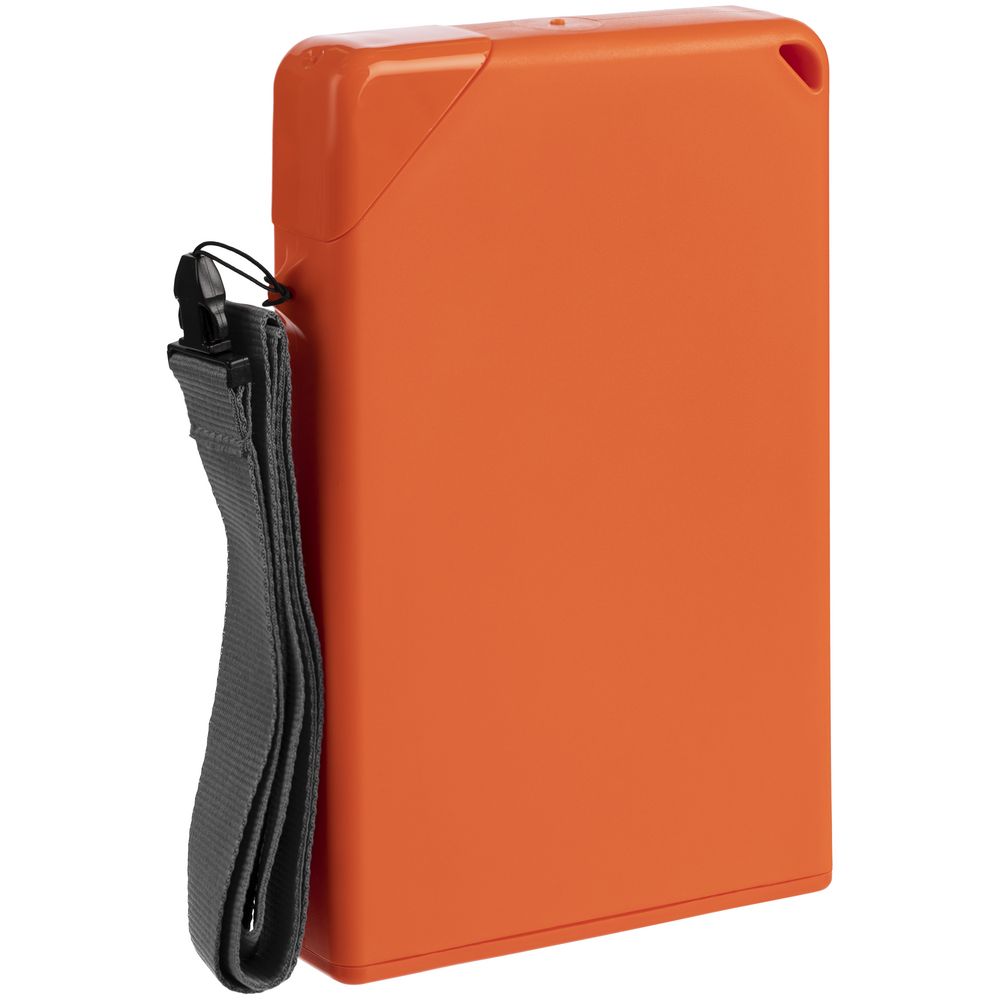 Плоская бутылка для воды Flacon, оранжевая (Изображение 4)