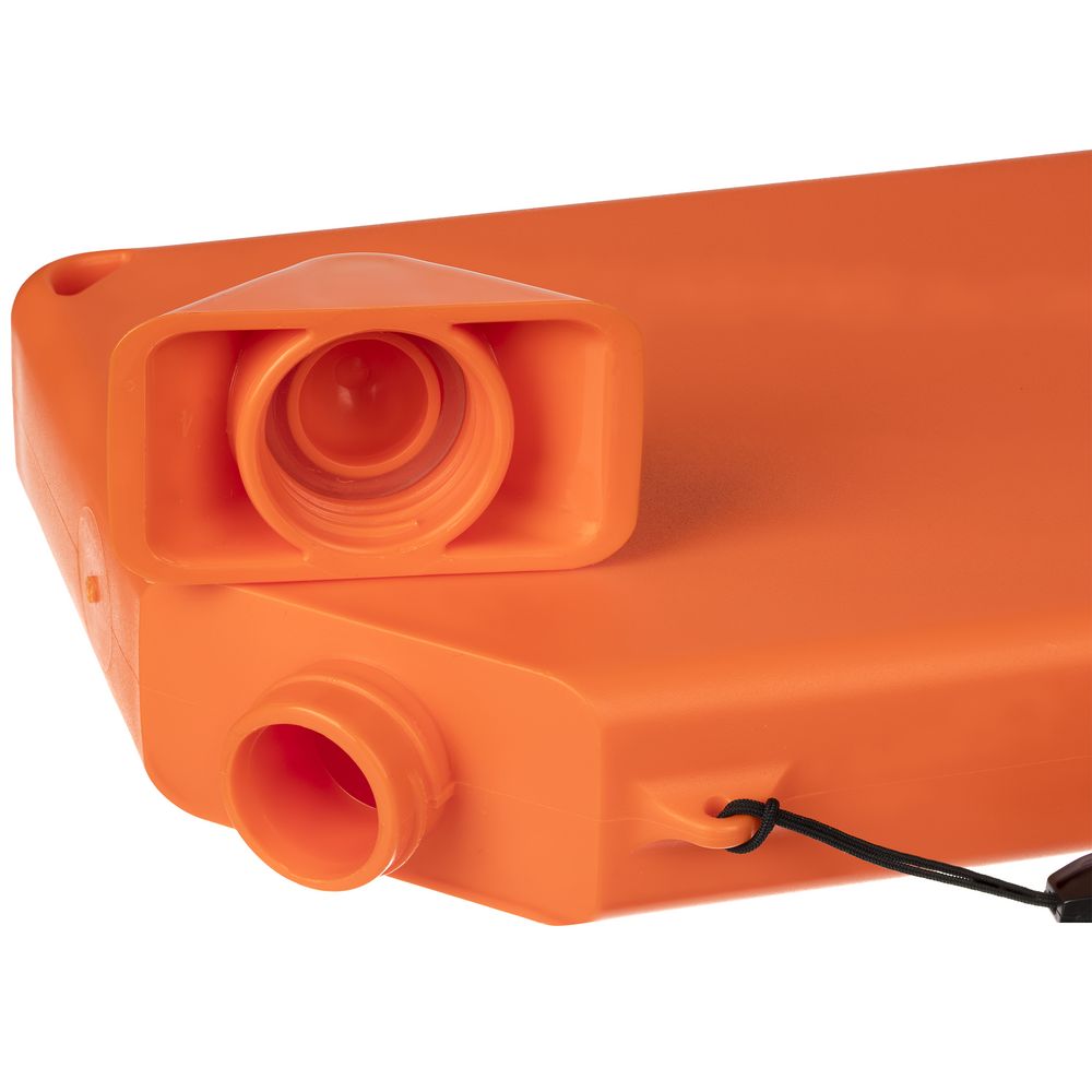 Плоская бутылка для воды Flacon, оранжевая (Изображение 6)