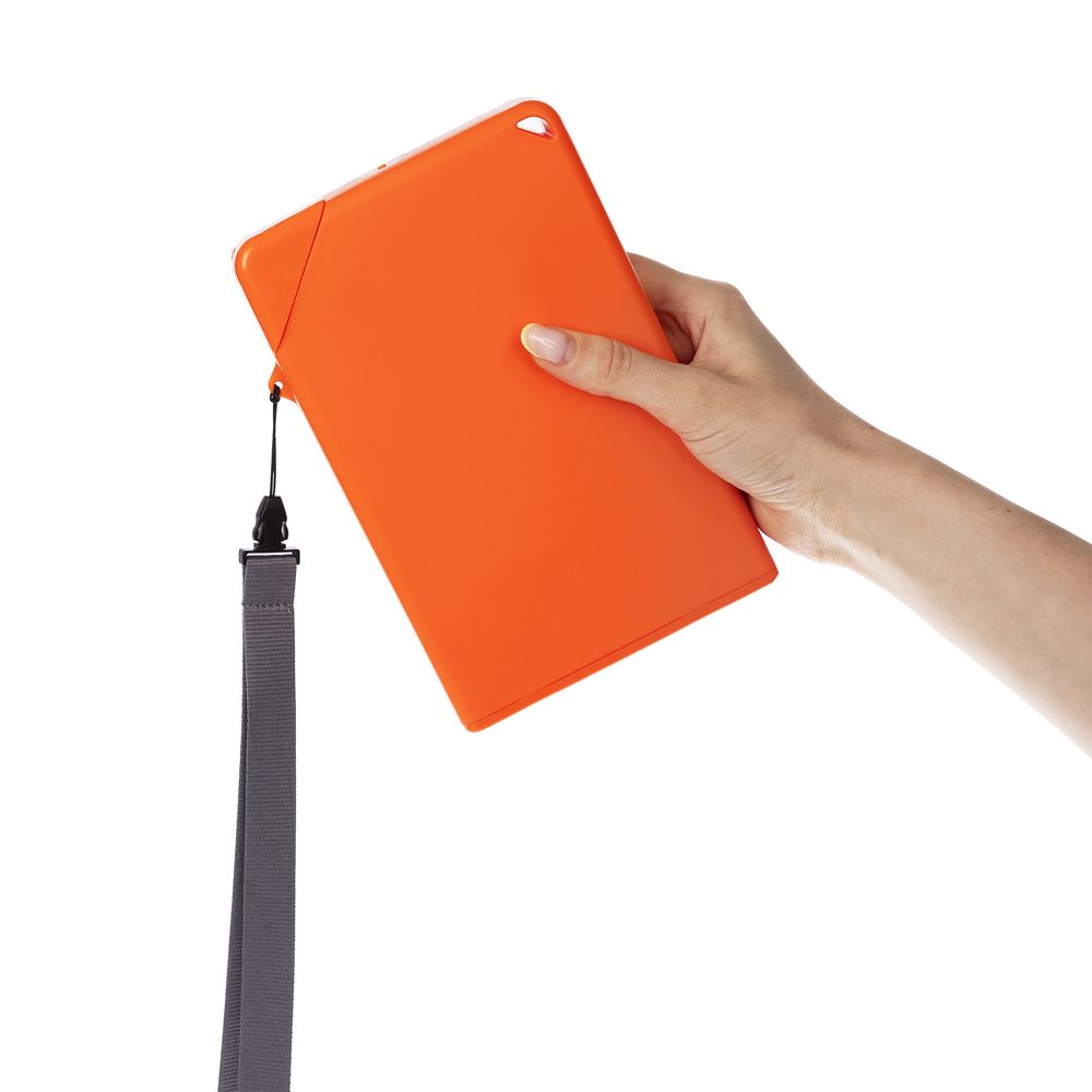 Плоская бутылка для воды Flacon, оранжевая (Изображение 7)