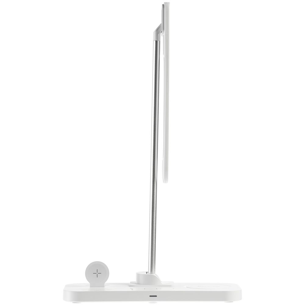 Настольная лампа с беспроводной зарядкой Power Light, белая (Изображение 5)