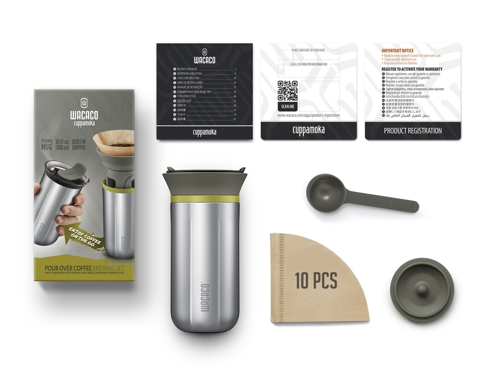 Ручная мини-кофеварка WACACO Cuppamoka WCCCPM (Изображение 2)