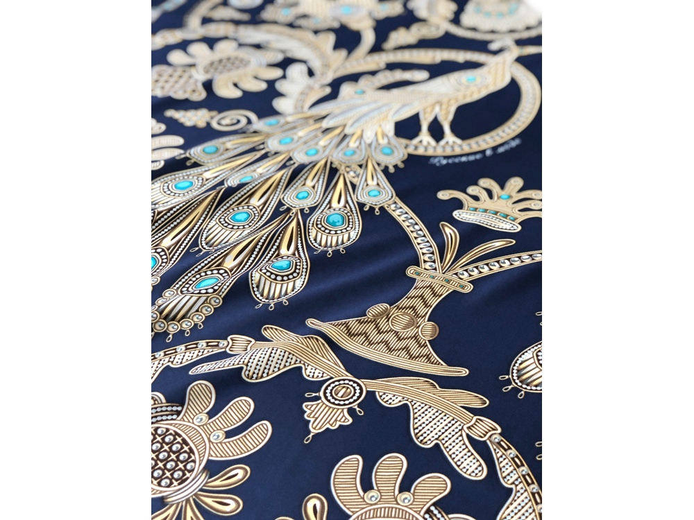 Платок Русское золотное шитьё (Изображение 3)