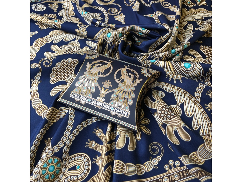 Платок Русское золотное шитьё (Изображение 10)