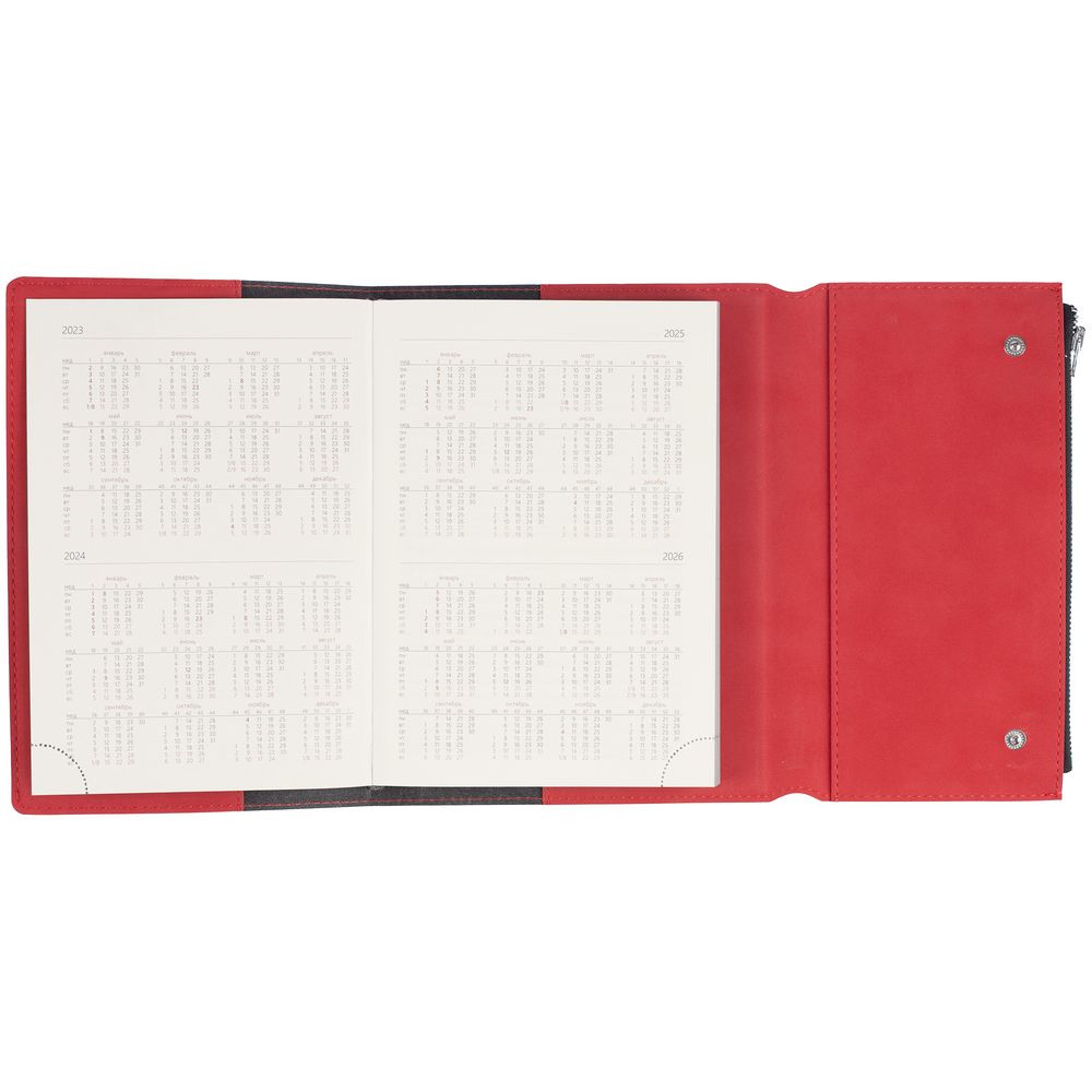 Ежедневник Grace, недатированный, красный (Изображение 7)