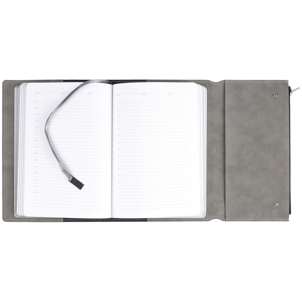 Ежедневник Grace, недатированный, серый (Изображение 9)