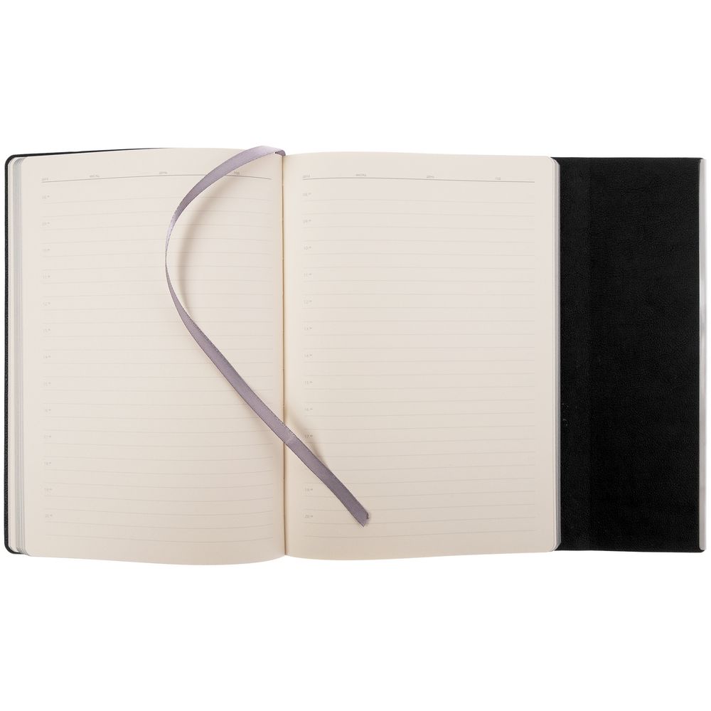 Ежедневник Petrus Flap, недатированный, черный (Изображение 7)