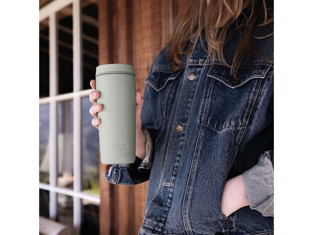 Термокружка из нерж. стали тм THERMOS TS1309 GR 0,53L (Изображение 4)