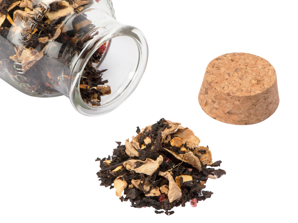 Чай черный, с соком имбиря, кусочками апельсина и малины ()  (Изображение 2)