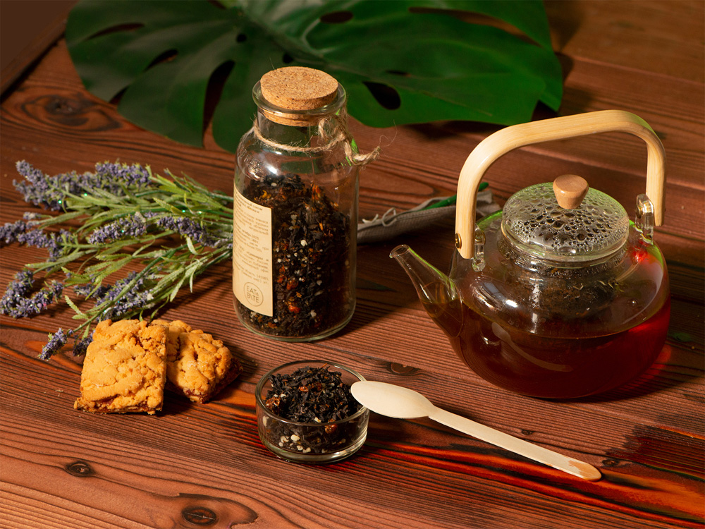 Чай черный, с соком ананаса, мёдом и облепихой ()  (Изображение 4)