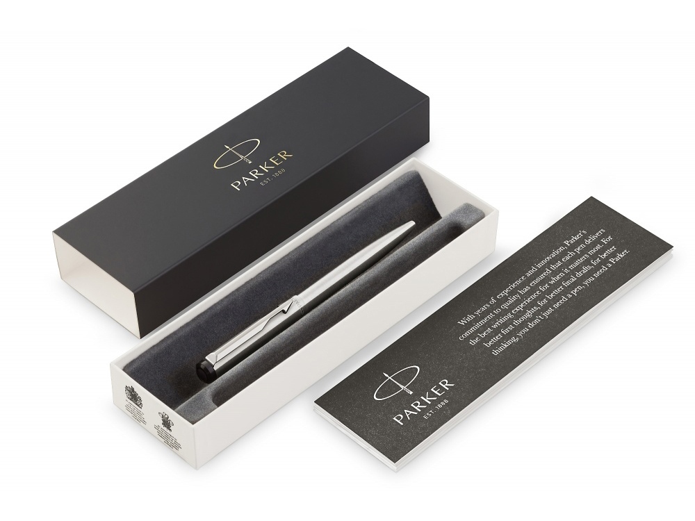 Ручка шариковая Parker Vector Standard T01 Stainless Steel CT, серебристый (Изображение 2)