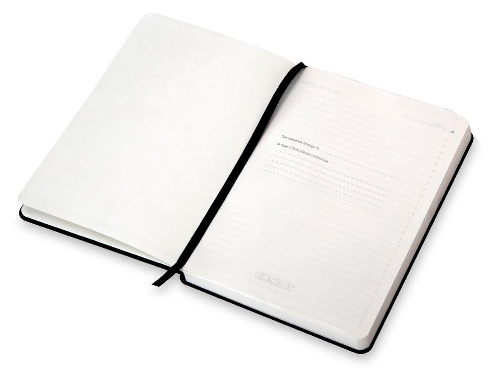 Бизнес-блокнот А5 С3 soft-touch с магнитным держателем для ручки (черный)  (Изображение 3)