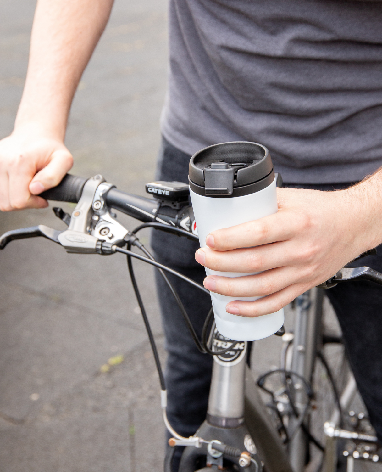 Термокружка Geometric, белая (Изображение 5)