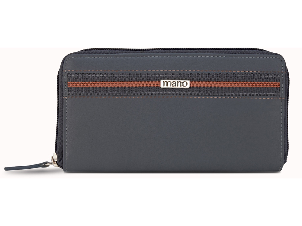 Кошелек Mano Don Leonardo, с RFID защитой, натуральная кожа, 19 х 2 х 10,5 см