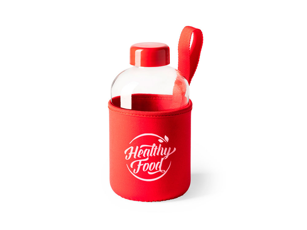 Бутылка KASTER в неопреновом чехле (красный)  (Изображение 2)