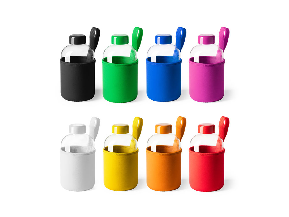 Бутылка KASTER в неопреновом чехле (красный)  (Изображение 4)