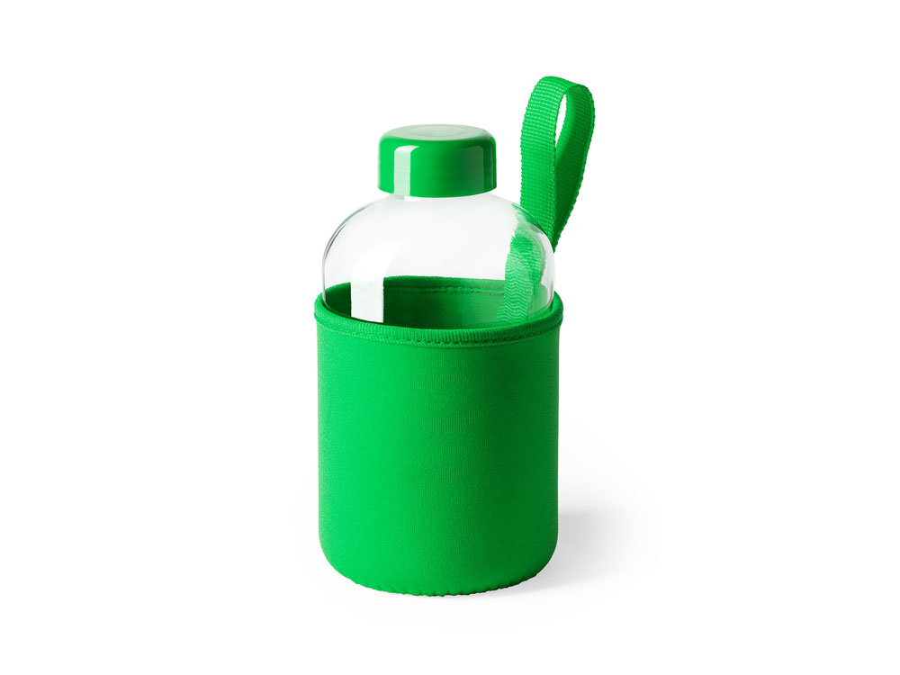 Бутылка KASTER в неопреновом чехле (зеленый)  (Изображение 3)