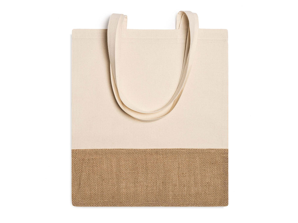 Сумка для покупок WAVE из хлопка и джута (Изображение 6)